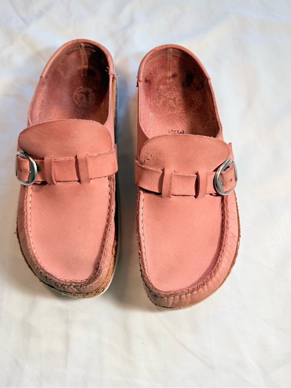 Birkenstock Buckley Loafer Clogs Rose Pink Nubuck Leather (EU 39 / US Women’s 8)
